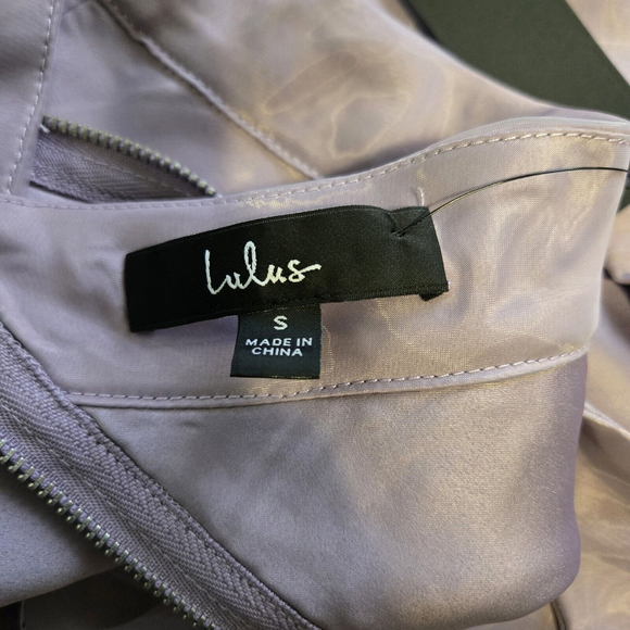 Lulus Lavender Two Piece Prom Dress Small NWT Organza Maxi Formal Event Skirt - Picture 5 of 8